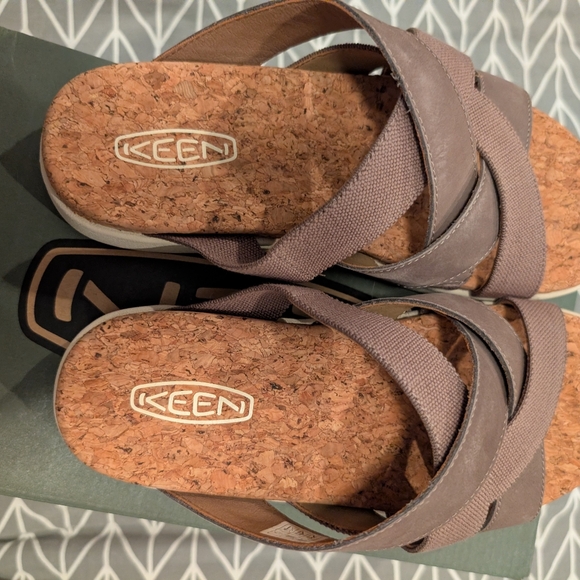Keen Elle Mixed Slide‎ Women Size 7.5 Brindle/Birch NIB - Picture 4 of 7
